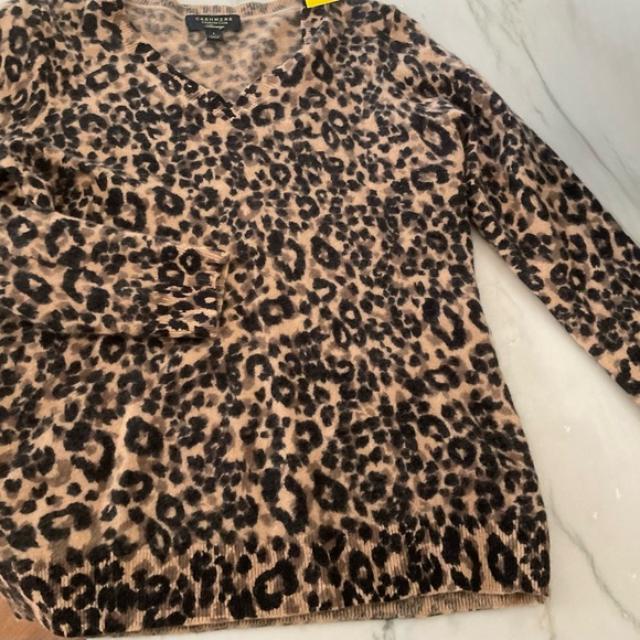 Charter Club Luxury 100 % Cashmere V neck Sweater Sz L - Picture 5 of 13